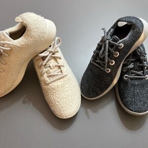 Allbirds Cream and Gray Athletic Shoes